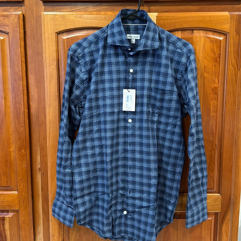 Mens Peter Millar Size Small button down. Casual or can be dressed up. NWT!